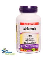 قرص زیرزبانی ملاتونین وبر نچرالز webber naturals Melatonin - 3mg